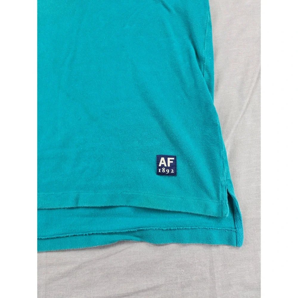 Vintage Abercrombie & Fitch Country Clothes Mens XXL Teal Green Pique Polo Shirt